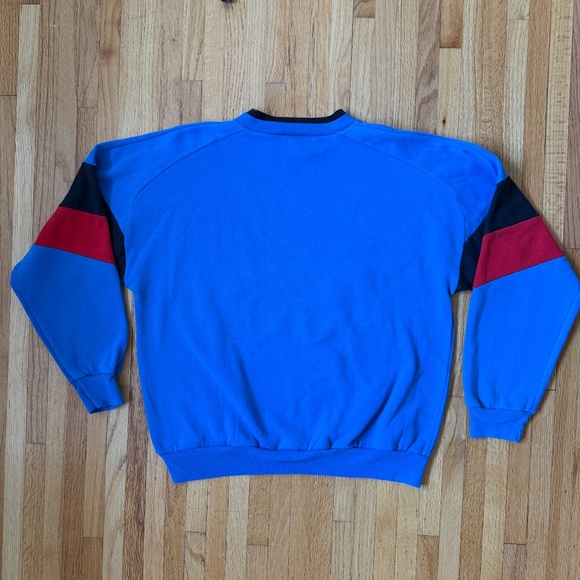Retro Vintage 90s Brooks Athletic Blue Sweatshirt - Picture 2 of 8